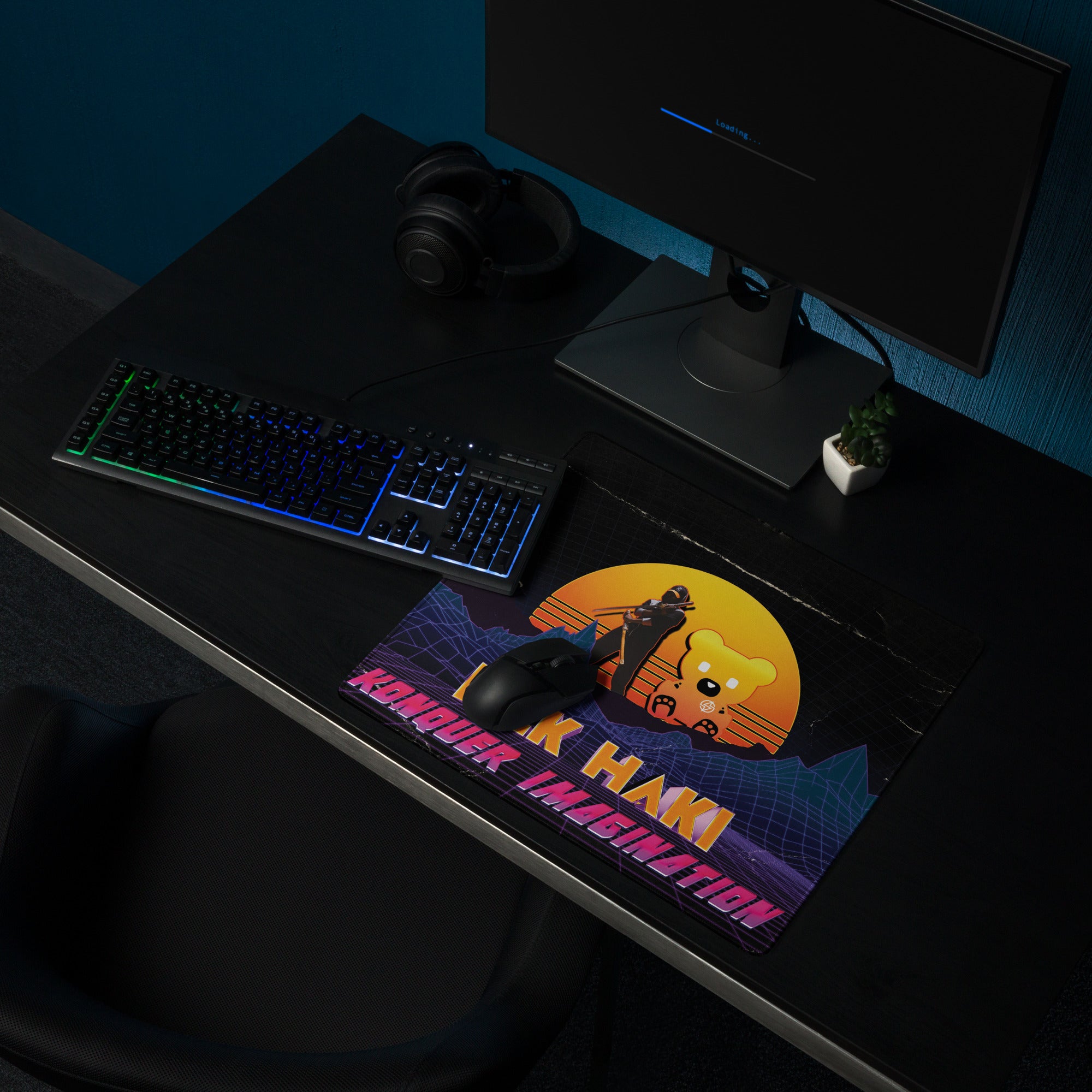 Synthwave Konqueror Gaming Mouse Pad