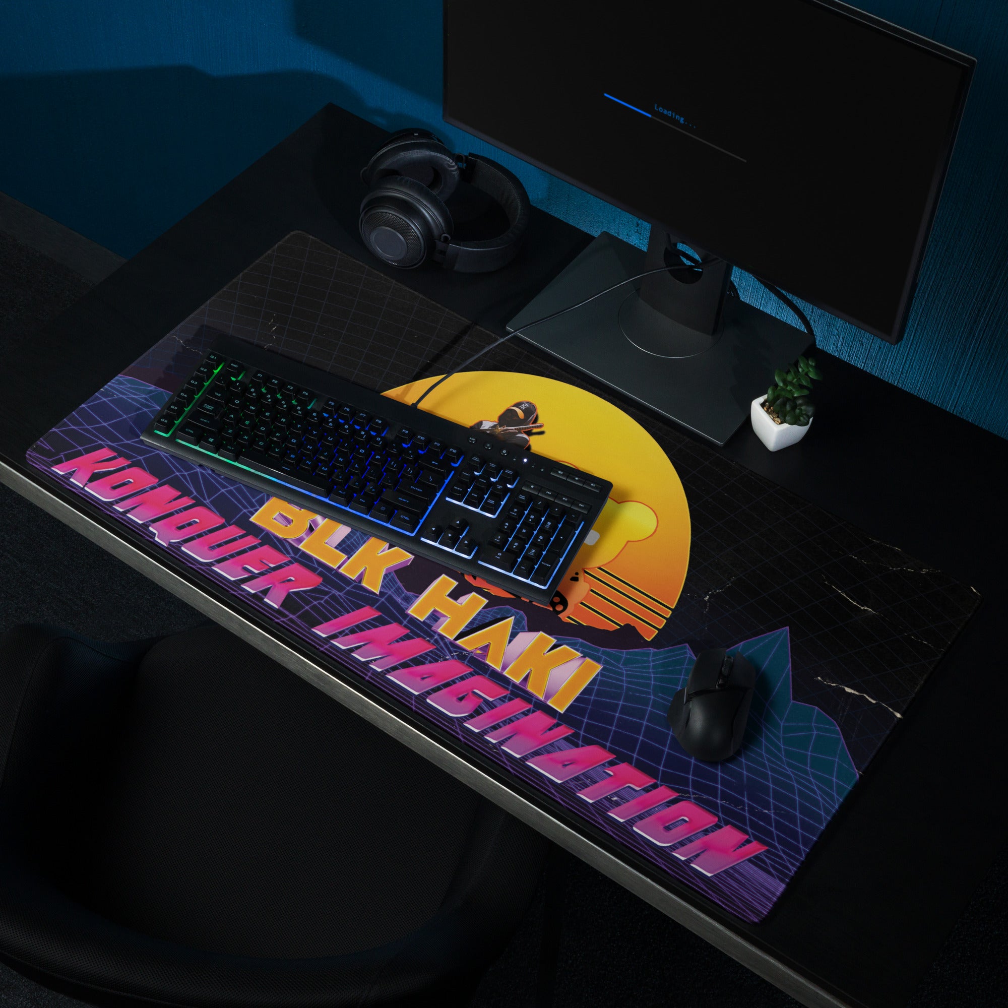 Synthwave Konqueror Gaming Mouse Pad