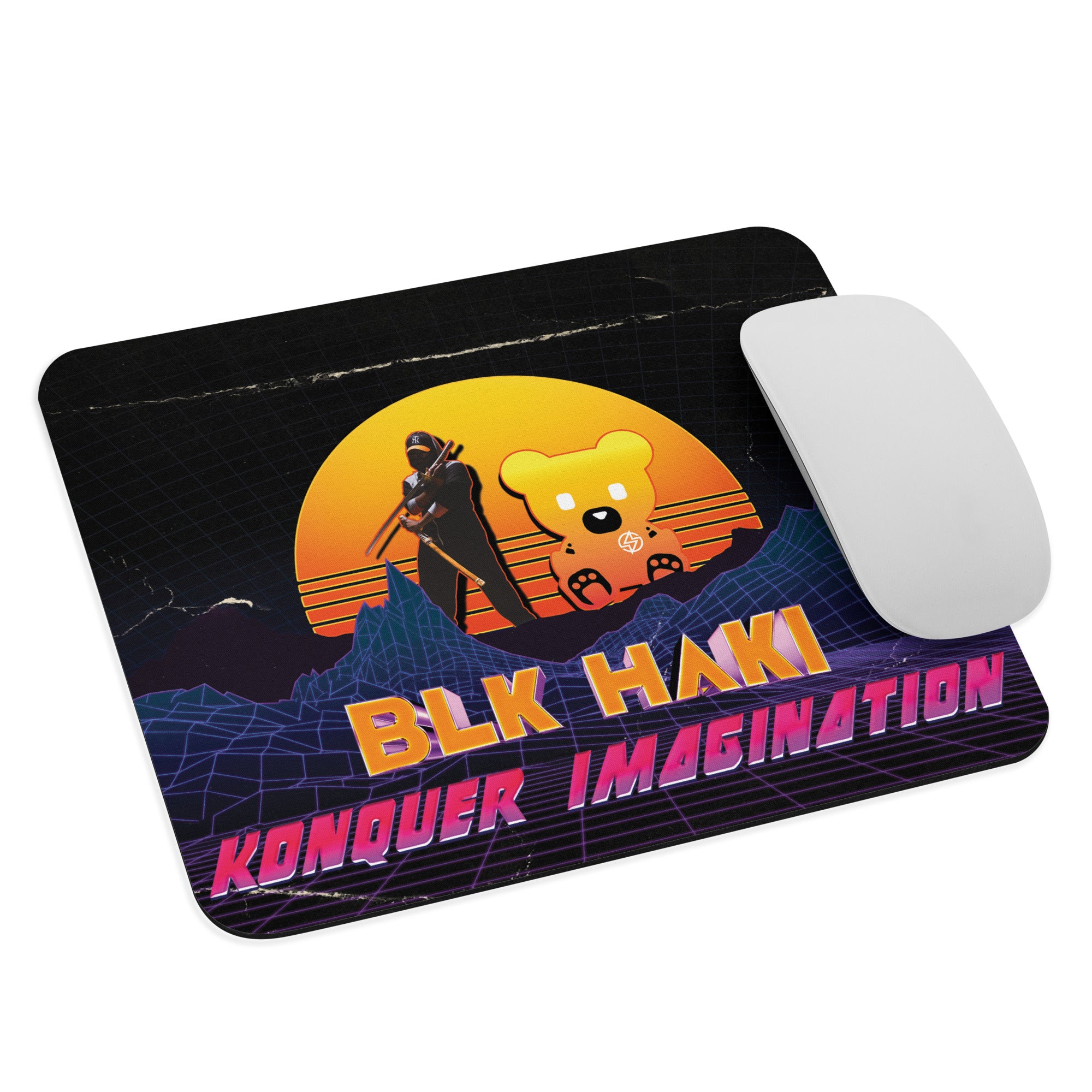 Synthwave Konqueror Gaming Mouse Pad