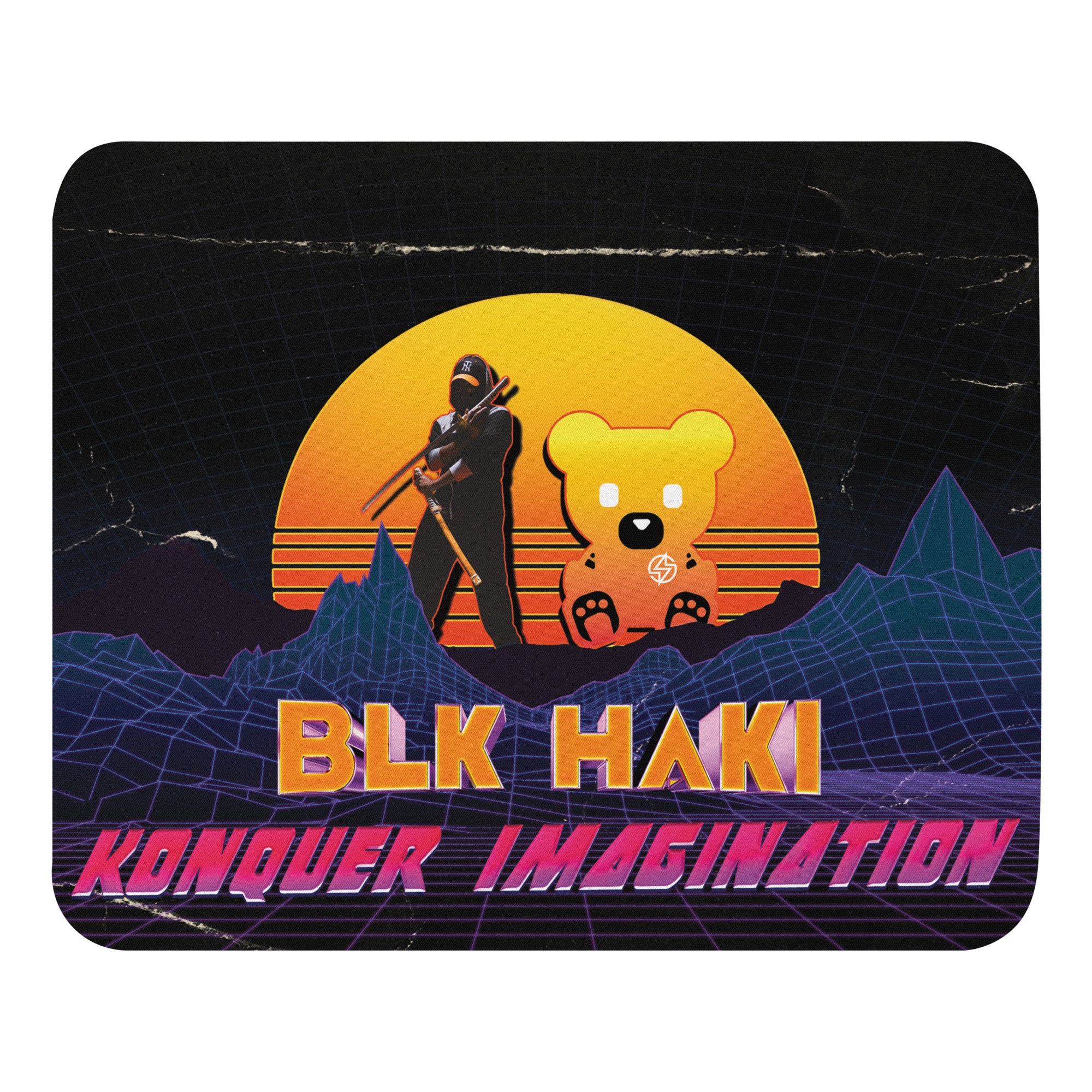 Synthwave Konqueror Gaming Mouse Pad